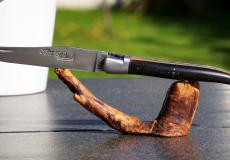 Taschenmesser Laguiole du Barry, DODU 05, Ebenholz/Staminaholz, 13 cm, double platines Taschenmesser - Handmade in France