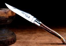 Taschenmesser Laguiole du Barry, Edition BURAL 02, Pistazien, brillant, double platines Taschenmesser - Handmade in France