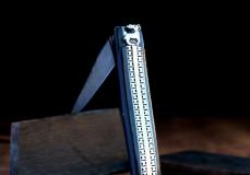 Taschenmesser Laguiole du Barry, Edition Hamburg 1000, Modell EWIGLICH, Damast, brillant, guillochierte Biene Taschenmesser - Handmade in France