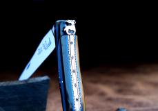 Taschenmesser Laguiole du Barry, Edition Hamburg 1000, Modell MEDIEVAL, brillant, Double Platines Taschenmesser - Handmade in France