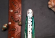 Taschenmesser Laguiole du Barry, GREEN ENERGY 02, 13 cm, Pappelholz, double platines, brillant