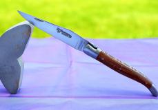 Taschenmesser Laguiole en Aubrac, double platines, brosse, Platanenholz Taschenmesser - Handmade in France