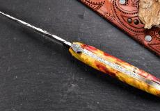 Taschenmesser Laguiole en Aubrac, Edition COSMOS Weltall, Holunderbaum, guillochierte Biene , brosse
