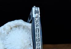 Taschenmesser Laguiole en Aubrac, Edition LUBLA 02, Laurelholz, double Platines , brosse