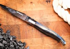 Taschenmesser Laguiole en Aubrac, guillochierte Biene, Ahorn, brillant