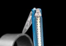 Taschenmesser Laguiole en Aubrac, Edition ISABELLA, Micarta, guillochierte Biene, Plein, brosse Taschenmesser - Handmade in France