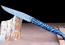 UNIKAT: Taschenmesser Laguiole Goyon-Chazeau, Edition GARCIA 10, Mammut, double platines, Plein, Damast