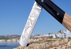 Taschenmesser Le Fidele, 20/20, Edition CHUMBABA-Adler, brosse, Horn