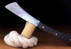 Taschenmesser Le Fidele, Edition ARCA ANDREA, Edition FERUNDI, Carbon mit Messing - 11cm Taschenmesser - Handmade in France