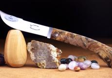 Taschenmesser COUPE-COUPE, Laguiole en Aubrac, Esche, guillochierter Rücken - 11cm Taschenmesser - Handmade in France