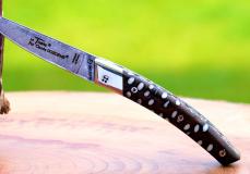 Taschenmesser Thiers Claude Dozorme, brosse, Kaktus white Damast - Kaktusholz Taschenmesser - Handmade in France