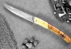 Taschenmesser Thiers Edition Plein, Le Fidele, Eschen-Ahorn/Buche, guillochierter Rücken, brosse