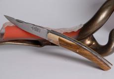 Taschenmesser Thiers Arbalete Genes David, Pistazie / Wacholder, Double Platines Taschenmesser - Handmade in France