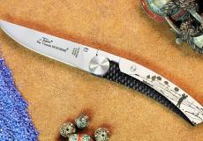 Thiers-Taschenmesser Claude Dozorme, Edition JERO, GOLF 11 cm, brosse