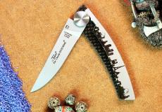 Thiers-Taschenmesser Claude Dozorme, Edition JERO, PARIS 11 cm, brosse