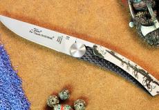 Thiers-Taschenmesser Claude Dozorme, Edition JERO, RADFAHREN 11 cm, brosse