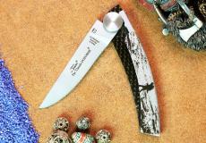 Thiers-Taschenmesser Claude Dozorme, Edition JERO, WANDERN 11 cm, brosse