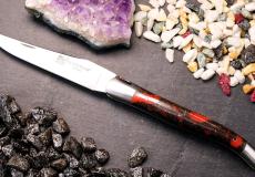 UNIKAT: Laguiole-Taschenmesser Ty Coutelier, Edition AKALO 03, Kuhdung, guillochierte Biene, brosse