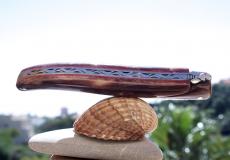 UNIKAT: Taschenmesser Laguiole du Barry, Edition BARRYLOS 22, Knochen, brosse, guillochierte Biene, Plein - Os (Rinderknochen) Taschenmesser - Handmade in France