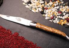UNIKAT: Taschenmesser Laguiole du Barry, Edition BARRYLOS 35, Buche, 13 cm, brosse, guillochierte Biene
