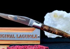 UNIKAT: Taschenmesser Laguiole en Aubrac, Albasiaholz, double Platines, brosse