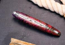 UNIKAT: Taschenmesser Laguiole en Aubrac, Edition VELION 08, Holunderholz, guillochierte Biene, brosse