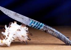UNIKAT: Thiers-Taschenmesser Goyon-Chazeau, Edition UNIKALOS 03, double Platines, Plein, Mammut+Pappelholz, brillant - Pappelholz Laguiole Messer - Helles, leichtes Edelholz mit lebendiger Maserung Taschenmesser - Handmade in France
