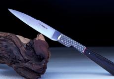 Vendetta Taschenmesser Edition ACTOS 01, Laguiole en Aubrac, Mooreiche, 13 cm Taschenmesser - Handmade in France