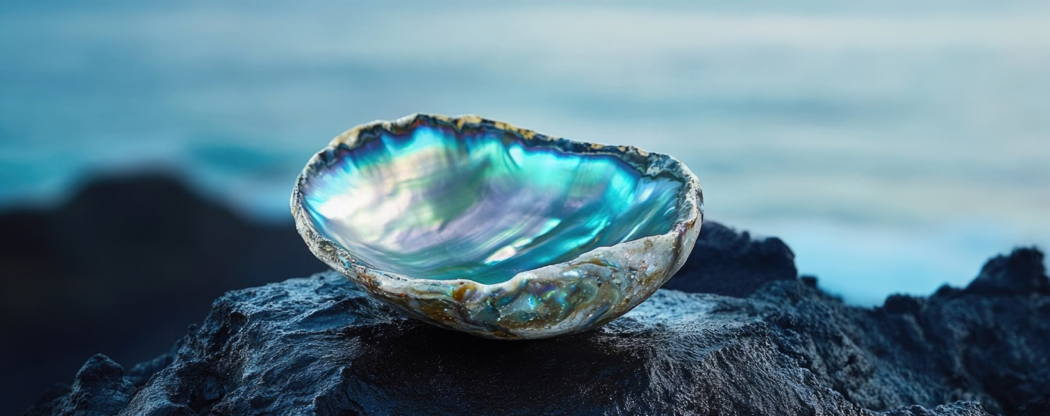 Messergriff Abalone-Muschel