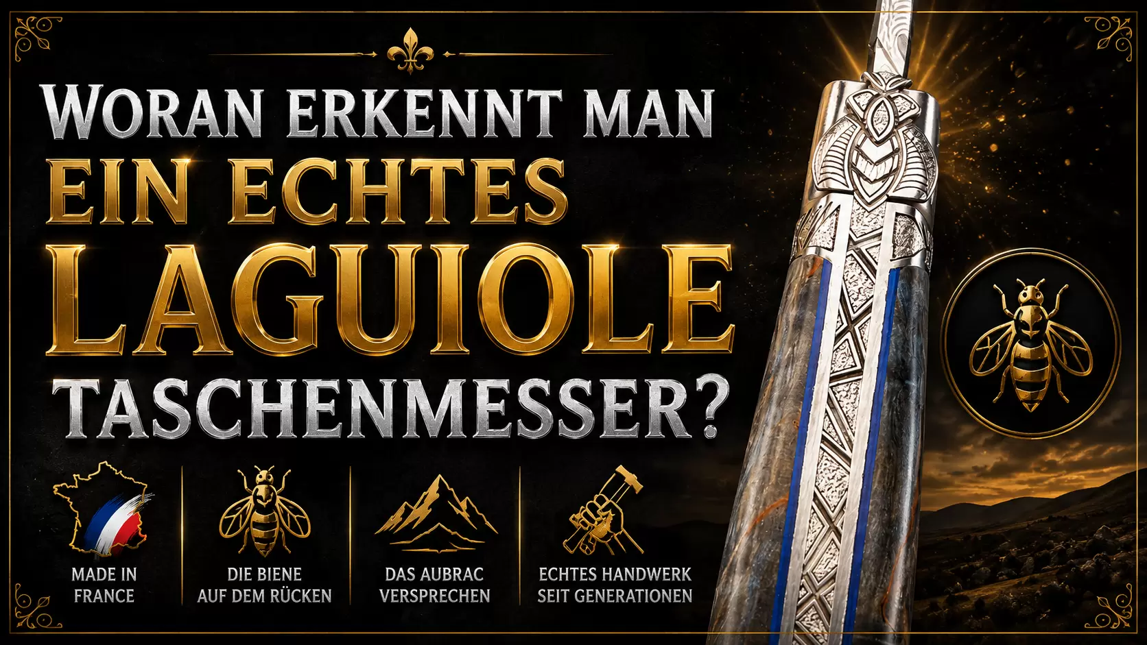 Woran erkennt man ein echtes Laguiole Messer made in France?