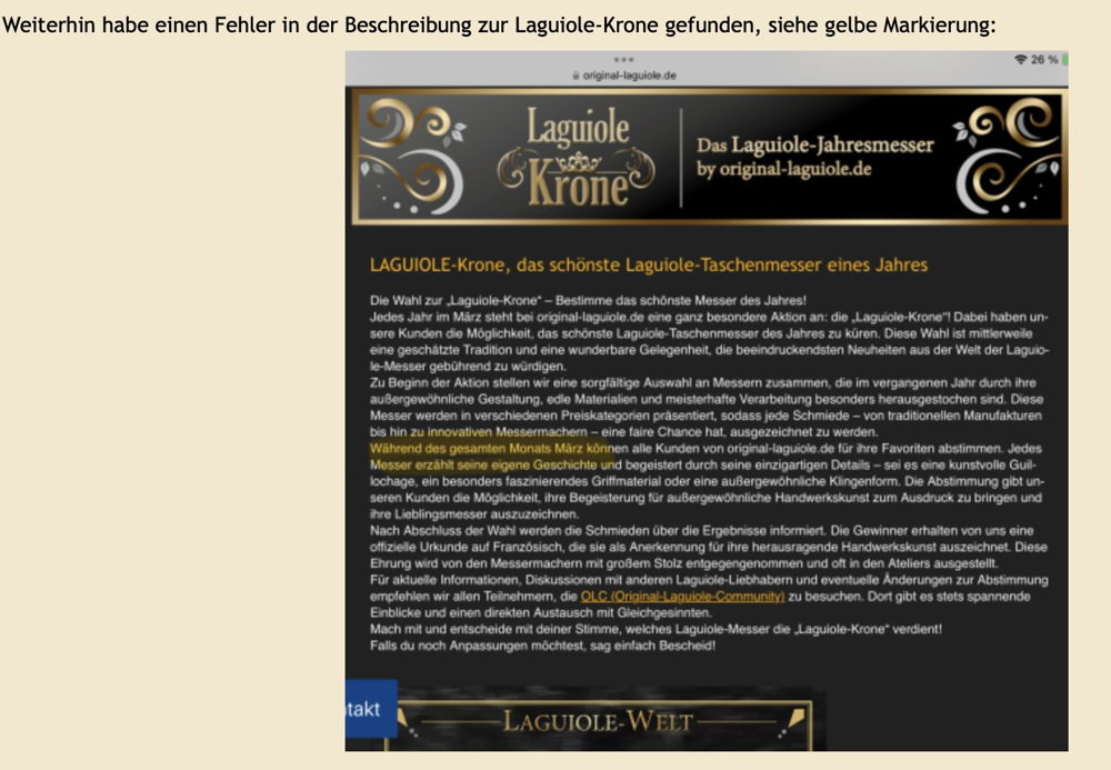 Laguiole-Welt: Detektivarbeit an Texten