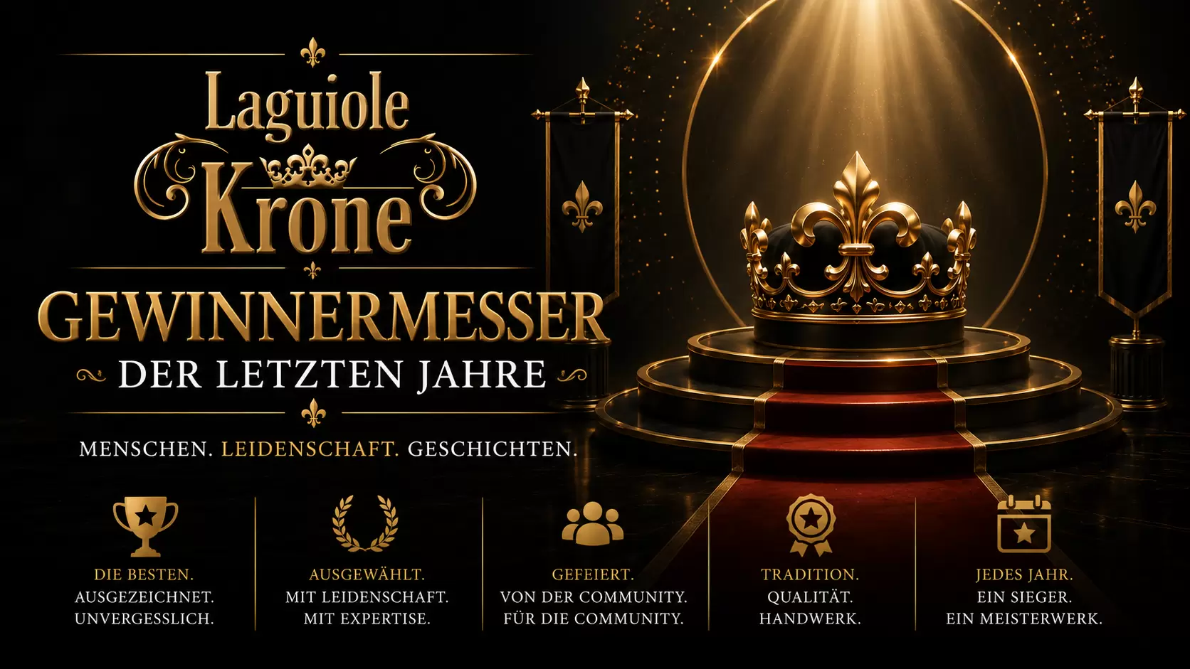 LAGUIOLE-KRONE - Gewinnermesser nach Jahren