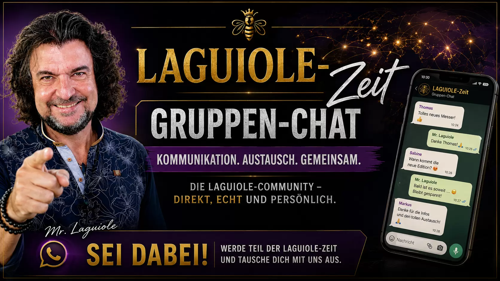 LAGUIOLE-Zeit - der Gruppen-Chat für Laguiole-Fans