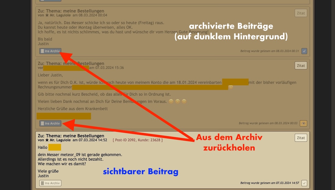 das MyChat Konzept bei original-laguiole.de