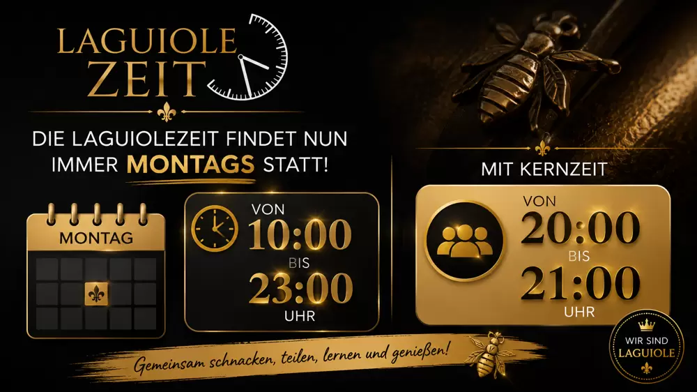 LaguioleZeit wieder Monatgs - wir freuen uns auf euch!