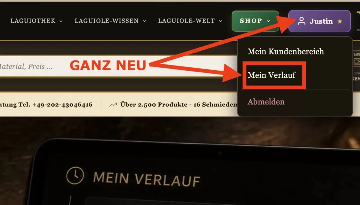 „MEIN VERLAUF" – Ihr persönliches Dashboard ist ab sofort online