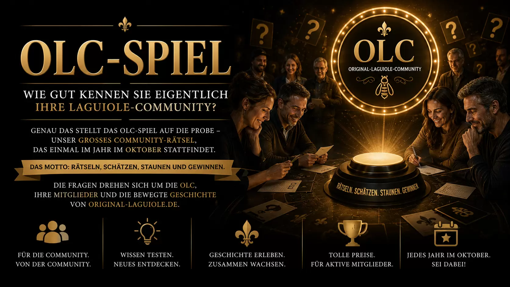 OLC-Spiel - Rätseln, Schätzen, Gewinnen