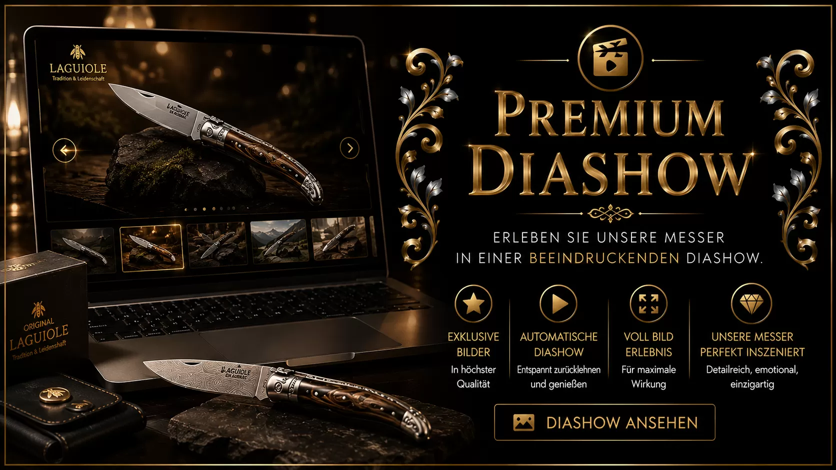 Die Premium Dia- und VergleichsShow bei original-laguiole.de