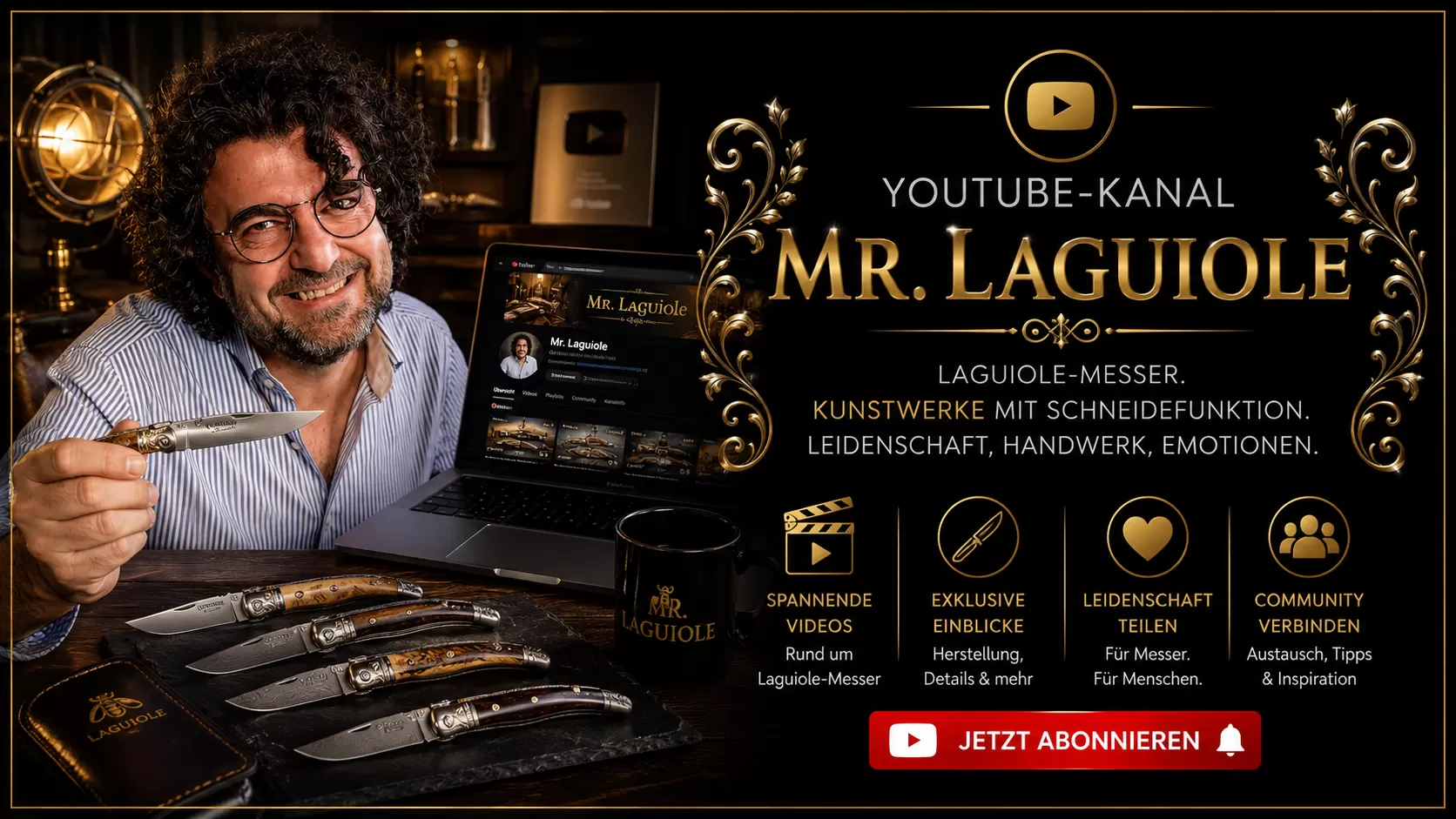 Der YouTube-Kanal von Mr. Laguiole - original-laguiole.de