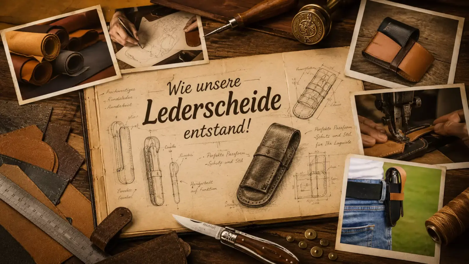 Unser Leder-Baby: wie unsere eigene Lederscheide entstand